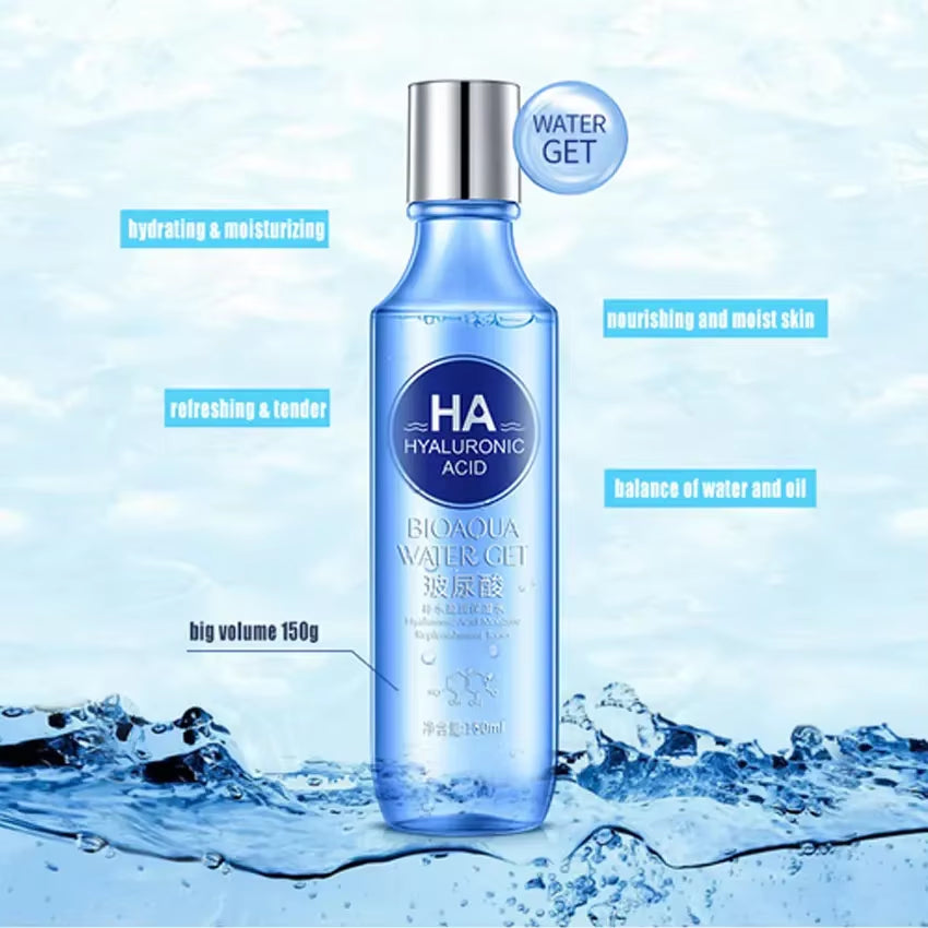 BIOAQUA Hyaluronic Acid Moisture Replenishment Toner Face Toners Skin Care Refreshing Whitening Skin Treatment Beauty Face Care