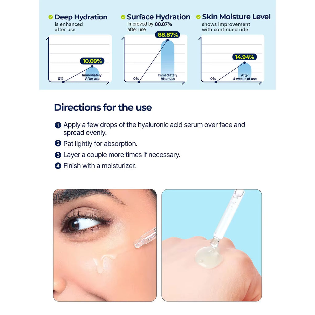 DIVE-IN Low-Molecular Hyaluronic Acid Serum 50Ml,Refreshing & Non-Sticky,Barrier Support,K-Beauty,Korean Makeup