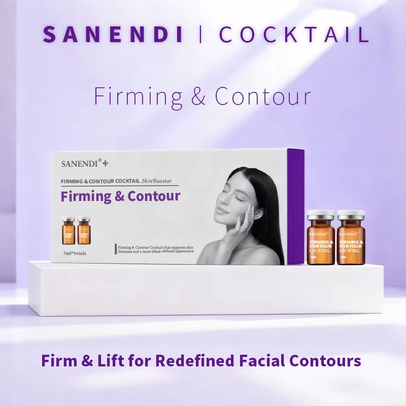 Cocktail Serum for Facial Ampoule Hyaluronic Acid Dermapen Purifying Hydrating Skinbooster Korean Skincare Set 7Ml*5Vial