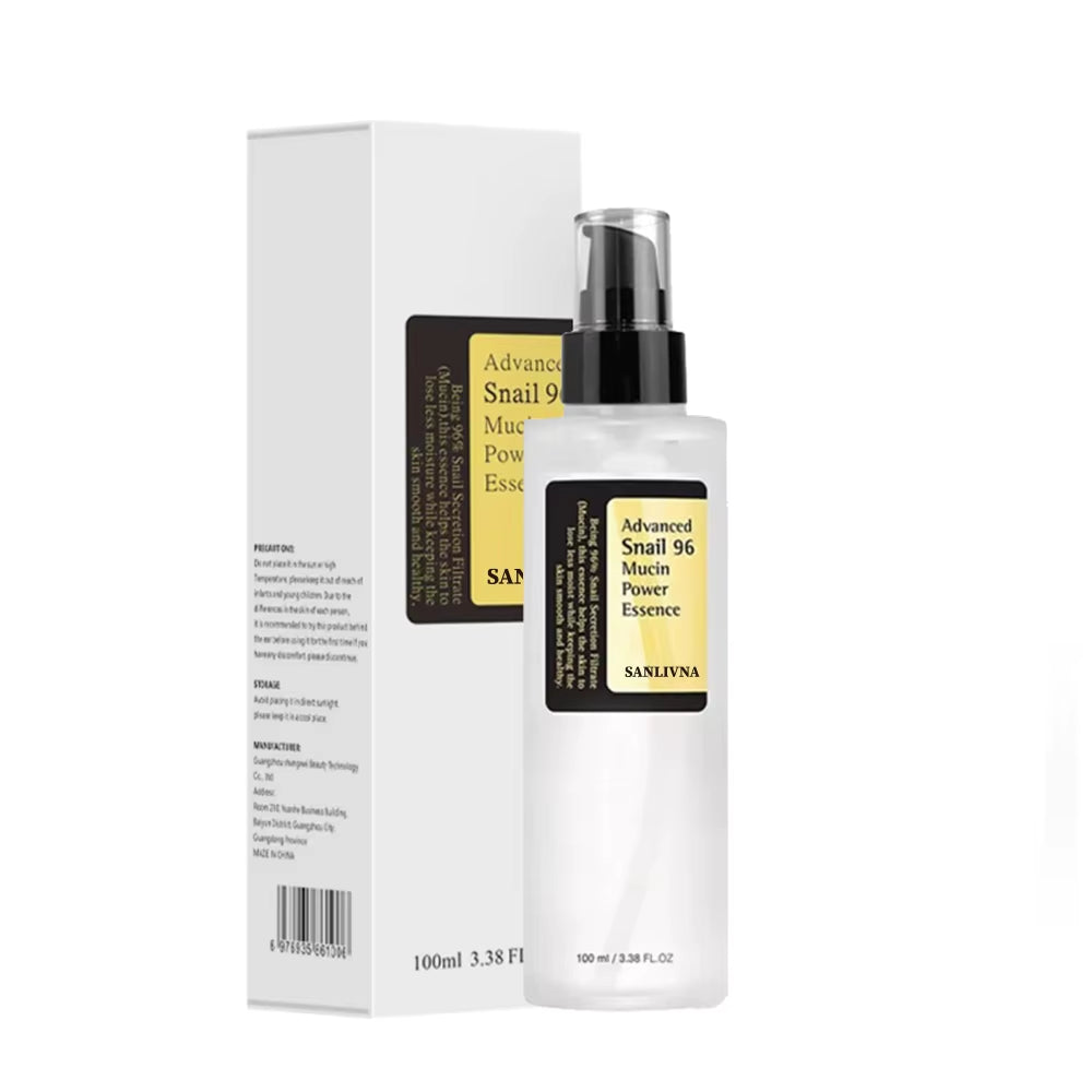 Sanlivna Korean Skincare Snail 96% + VC 23% Duo - Brightening Serum & Essence for Dull Skin