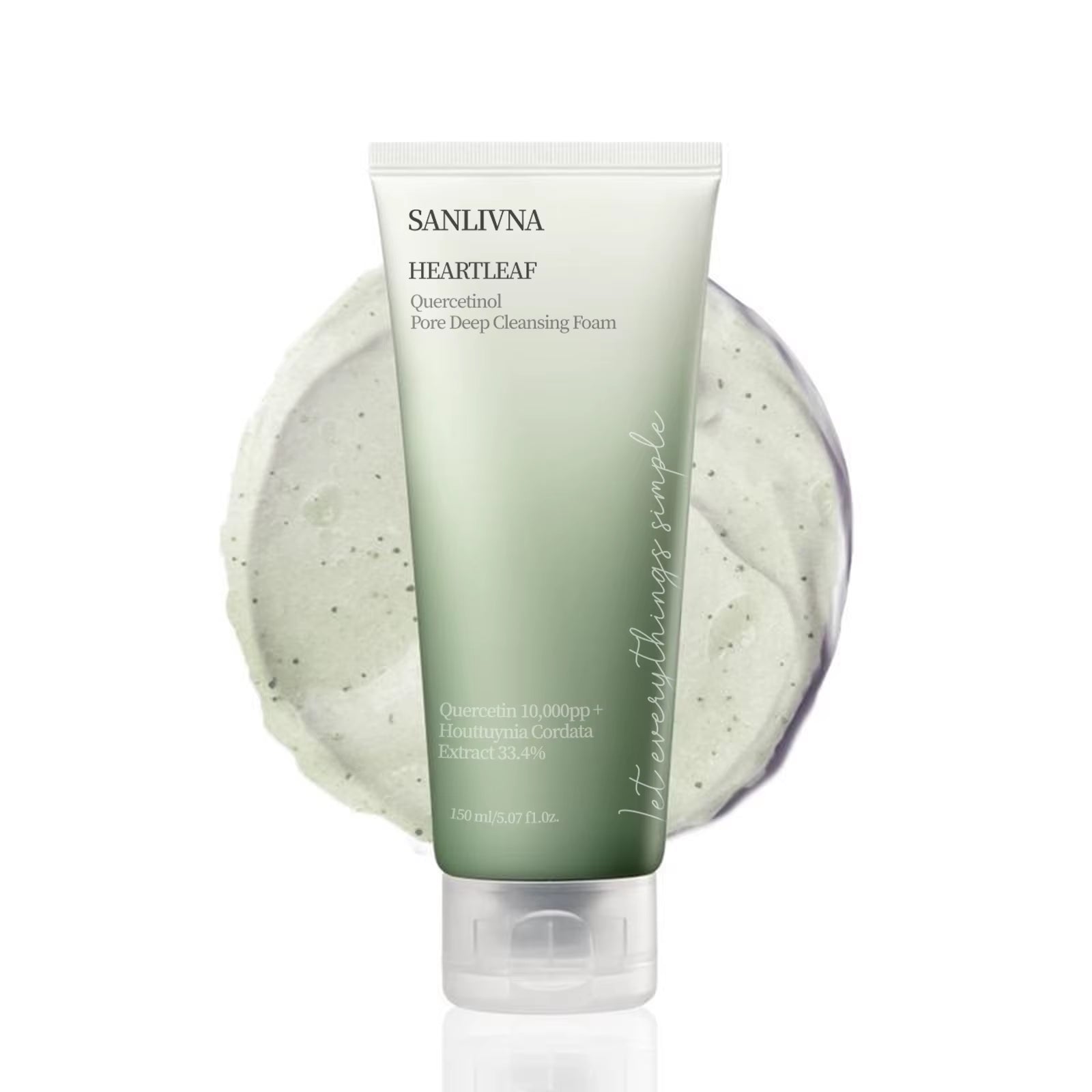 Heartleaf Quercetin Pore Deep Cleansing Foam, Cleanser, Double Cleansing, BHA, Hyaluronic Acid Skincare