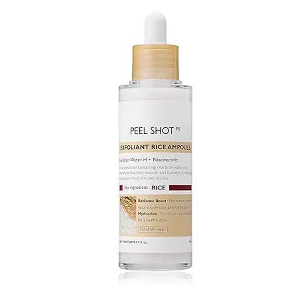 Rice Exfoliating Serum Facial Moisturizer Blackhead Removal Pore Shrinking Korean Skin Care Hydrating Face Serum Brightening
